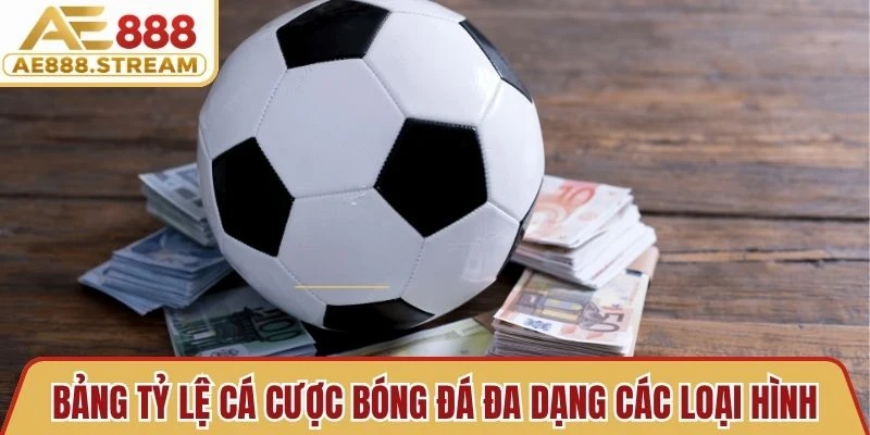 Bảng tỷ lệ cá cược bóng đá đa dạng các loại hình kèo cược 