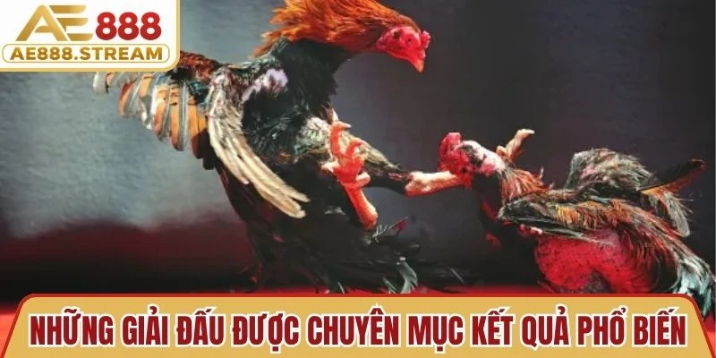 Những giải đấu được chuyên mục kết quả phổ biến 