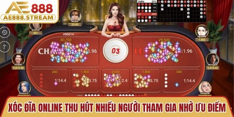 Xóc đĩa online thu hút nhiều người tham gia nhờ những ưu điểm vượt trội
